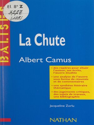 cover image of La chute
